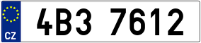 Trailer License Plate